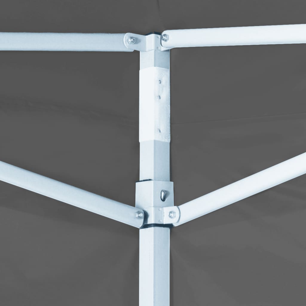 vidaXL Sammenleggbart festtelt popup med 4 sidevegger 3x3 m antrasitt