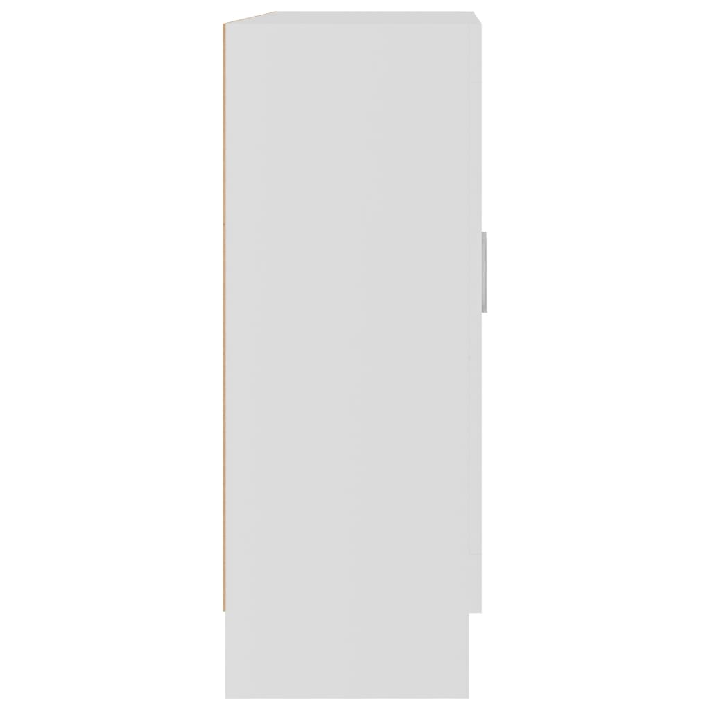 vidaXL Vitrineskap hvit 82,5x30,5x80 cm sponplate