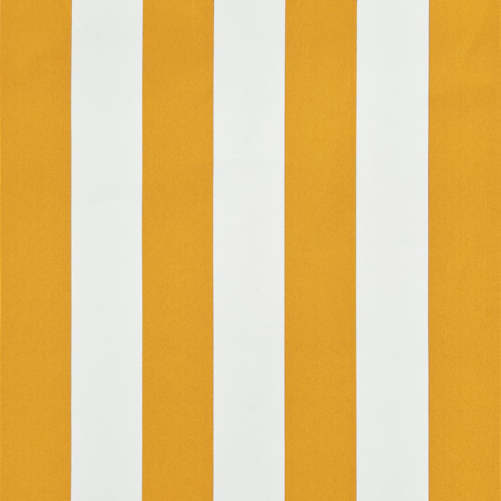 vidaXL Uttrekkbar markise 100x150 cm gul og hvit