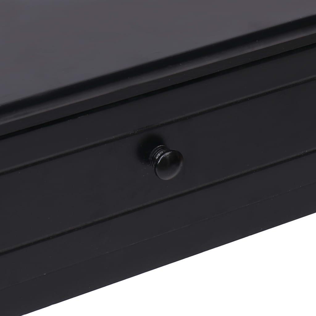 vidaXL Konsollbord svart 90x30x77 cm tre