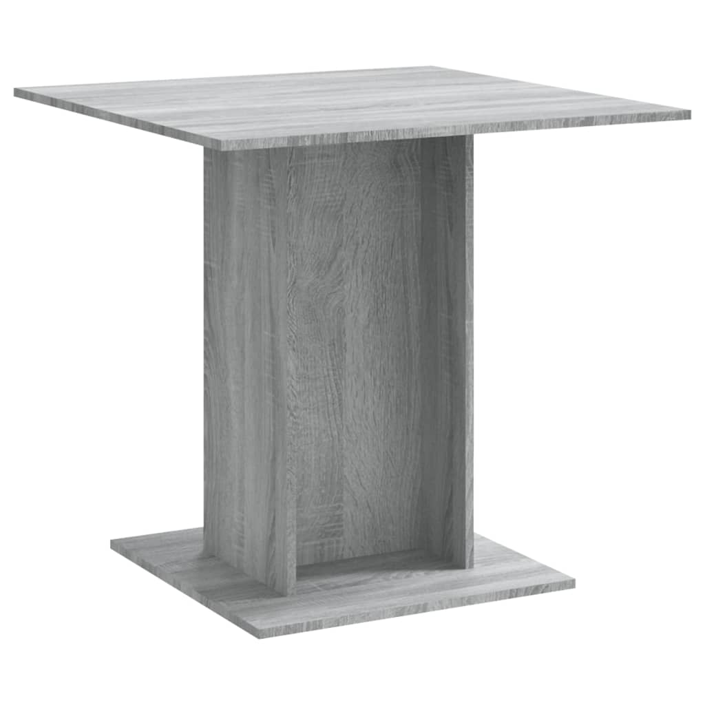 vidaXL Spisebord grå sonoma 80x80x75 cm konstruert tre