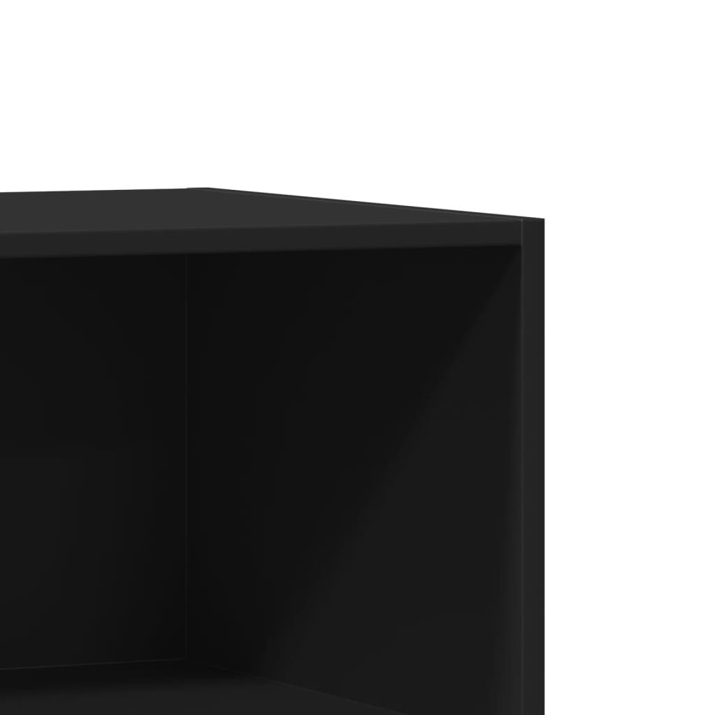 vidaXL Garderobe svart 77x48x102 cm konstruert tre