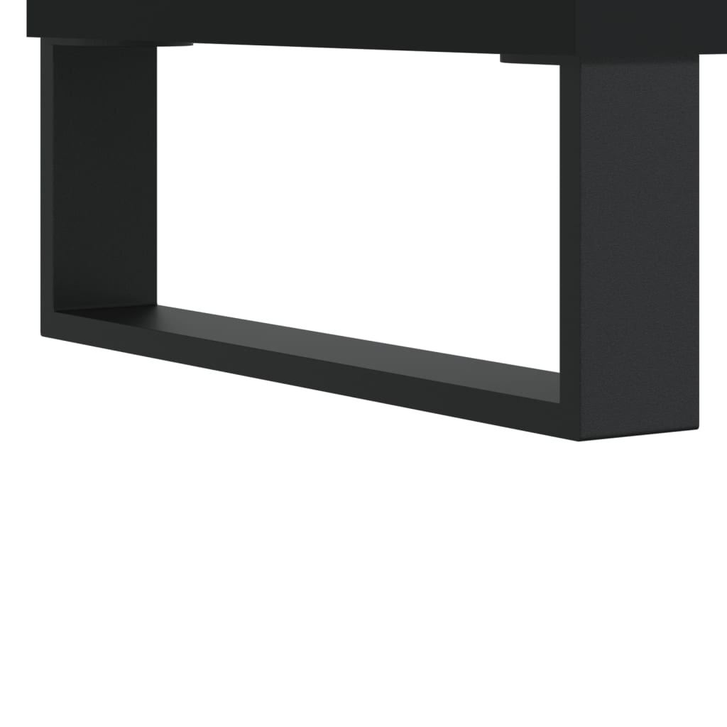 vidaXL Hifi-benk svart 100x38x48 cm konstruert tre