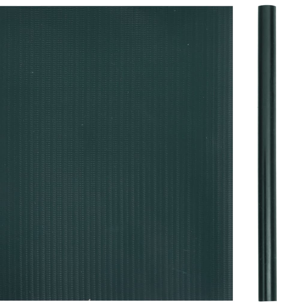 vidaXL Hageskjerm PVC 35x0,19 m matt grønn