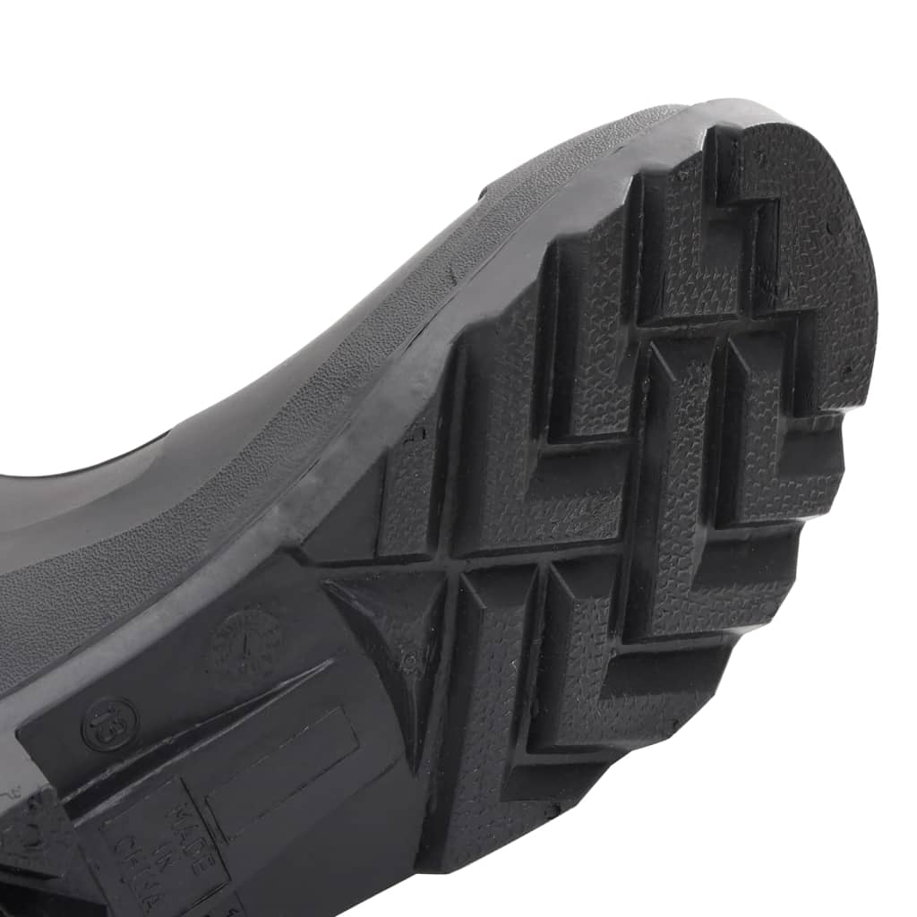 vidaXL Regnstøvler med avtakbare sokker svart str 45 PVC