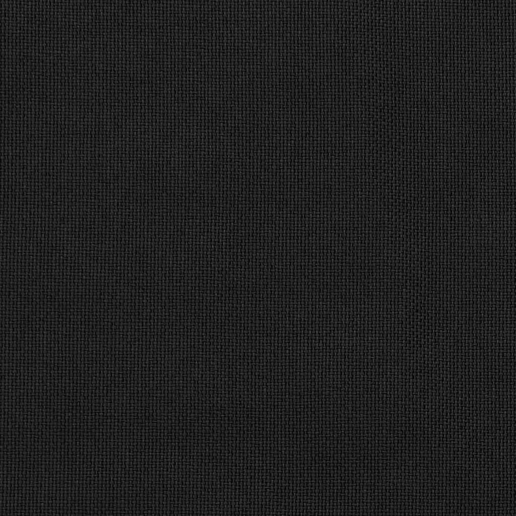 vidaXL Lystette gardiner kroker og lin-design 2 stk svart 140x225 cm