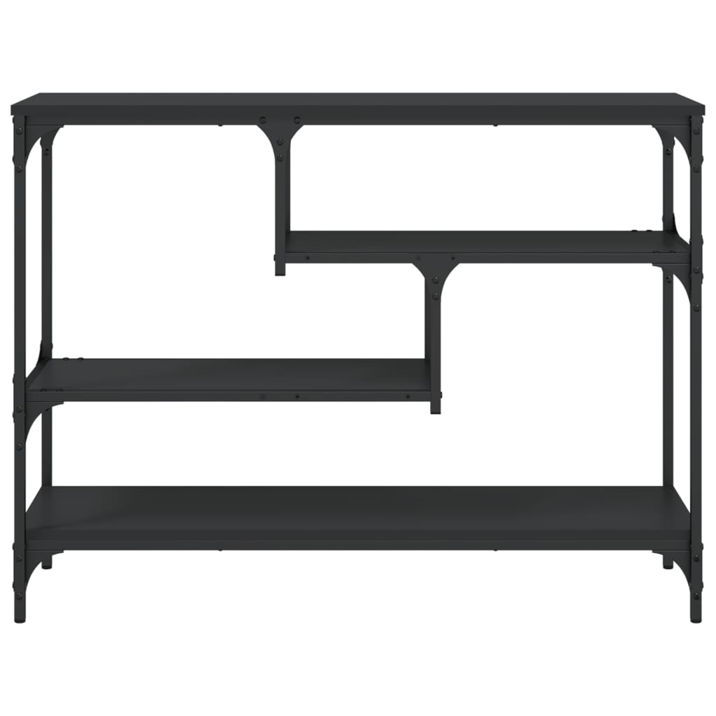 vidaXL Konsollbord svart 100x30x75 cm konstruert tre