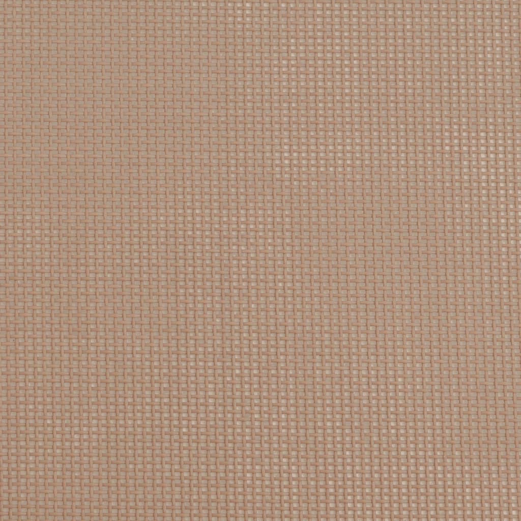 vidaXL Foldbare strandstoler 2stk gråbrun textilene pulverlakkert stål