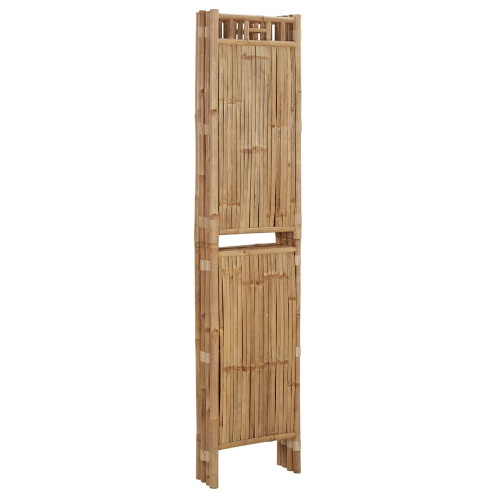 vidaXL Romdeler 4 paneler bambus 160x180 cm