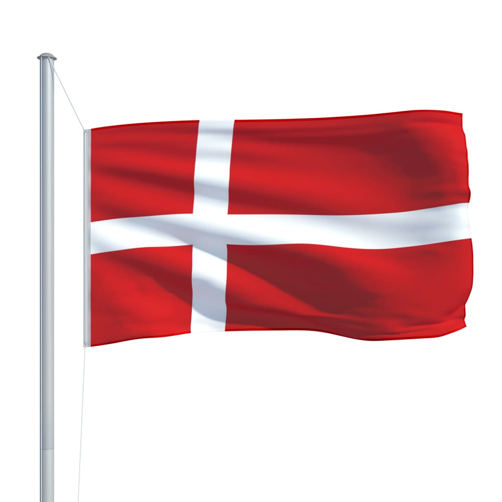 vidaXL Dansk flagg 90x150 cm