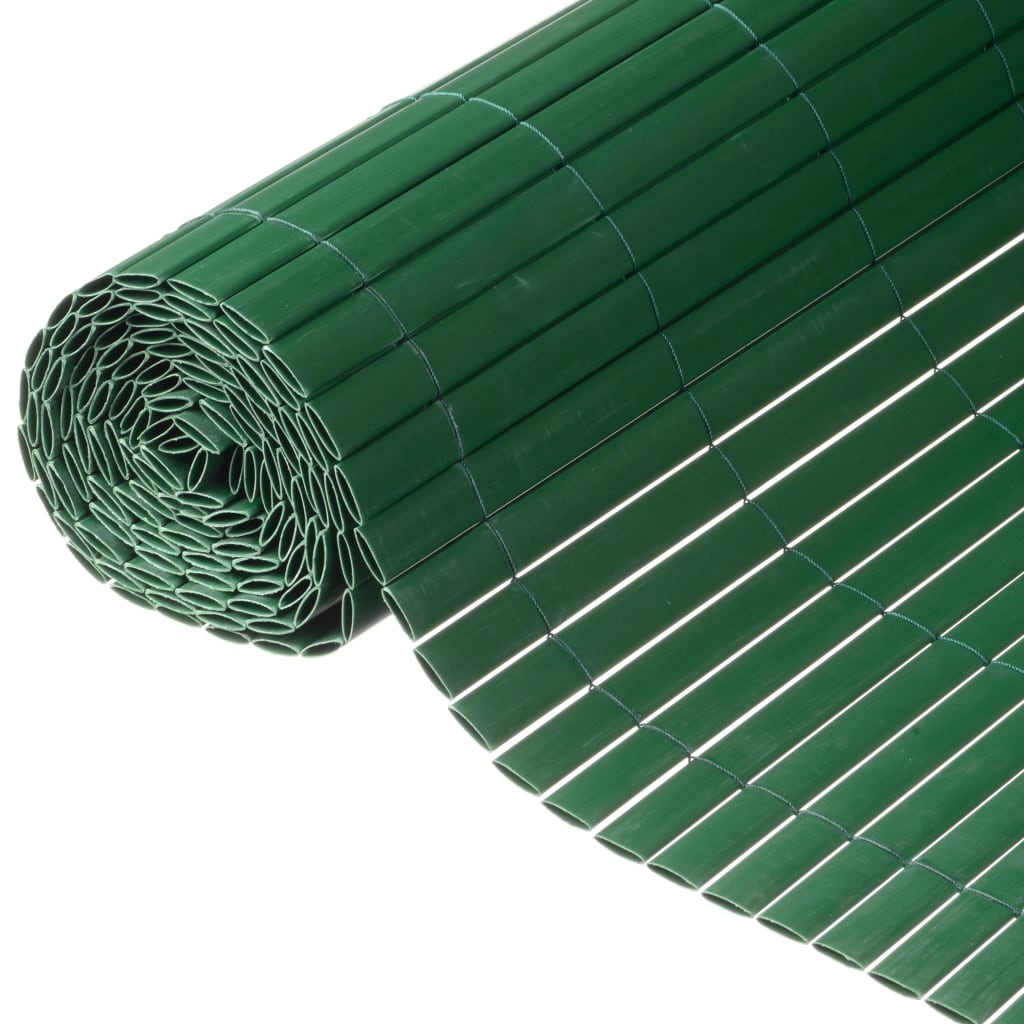 Nature Hageskjerm dobbeltsidig PVC 1x3m grønn