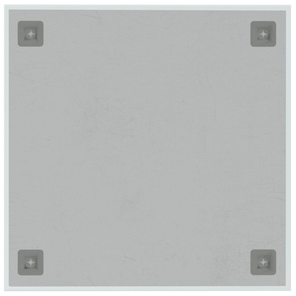 vidaXL Veggmontert magnettavle hvit 40x40 cm herdet glass