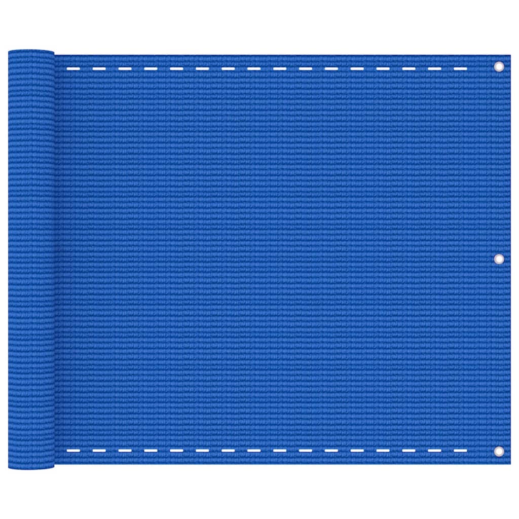 vidaXL Balkongskjerm blå 75x600 cm HDPE