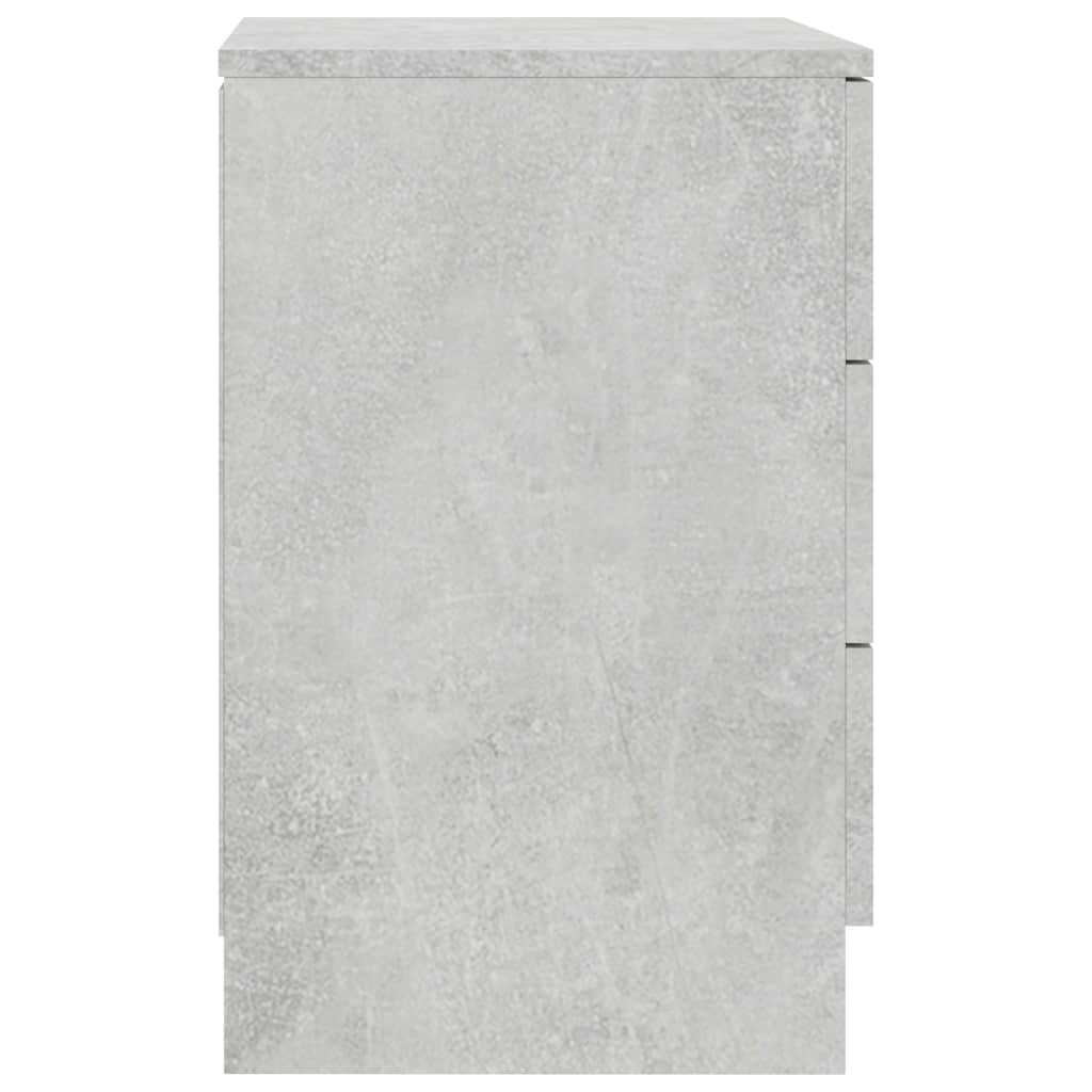 vidaXL Nattbord betonggrå 38x35x56 cm sponplate