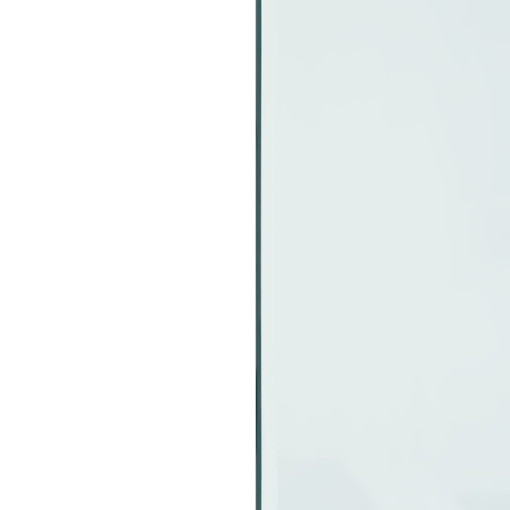 vidaXL Glassplate for peis rektangulær 120x50 cm