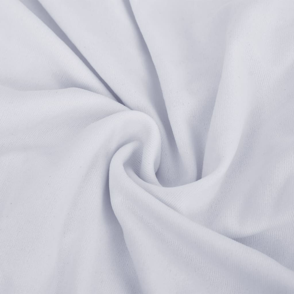 vidaXL 3-seters sofaovertrekk polyester hvit