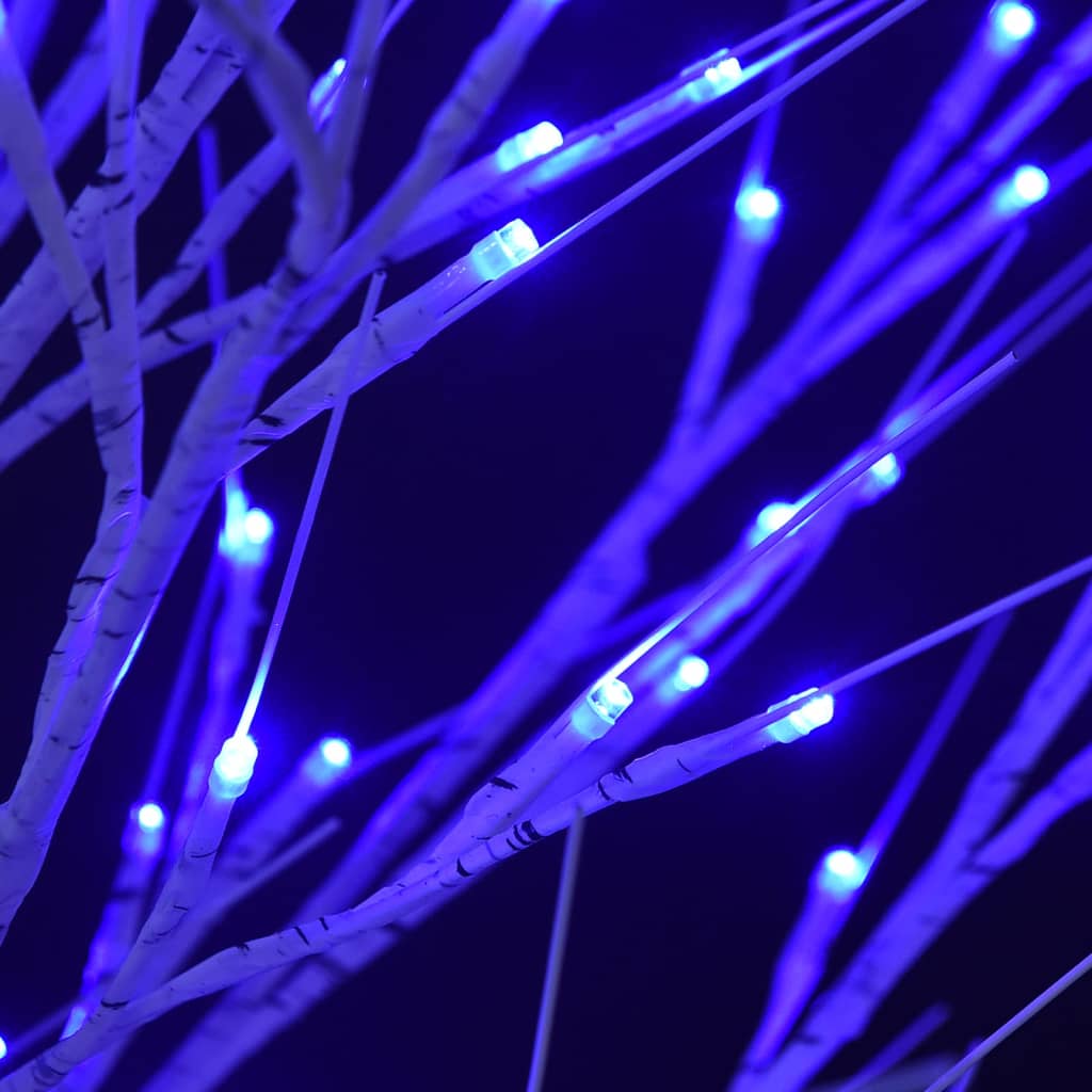 vidaXL Juletre 180 LED-dioder blå silje innendørs og utendørst 1,8m