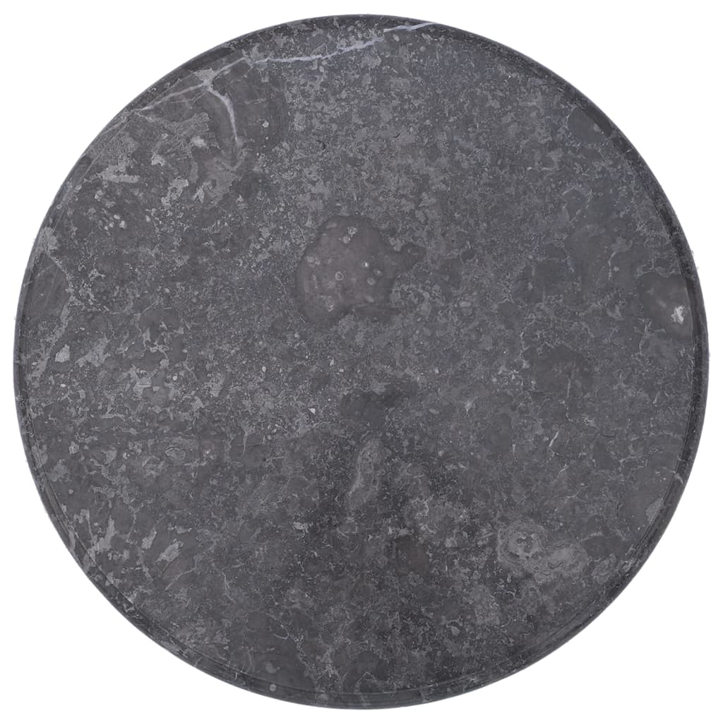 vidaXL Bordplate grå Ø60x2,5 cm marmor