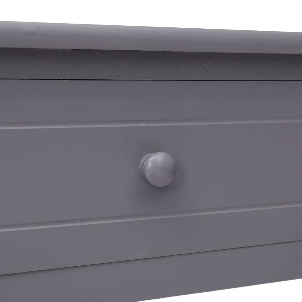 vidaXL Konsollbord grå 90x30x77 cm tre