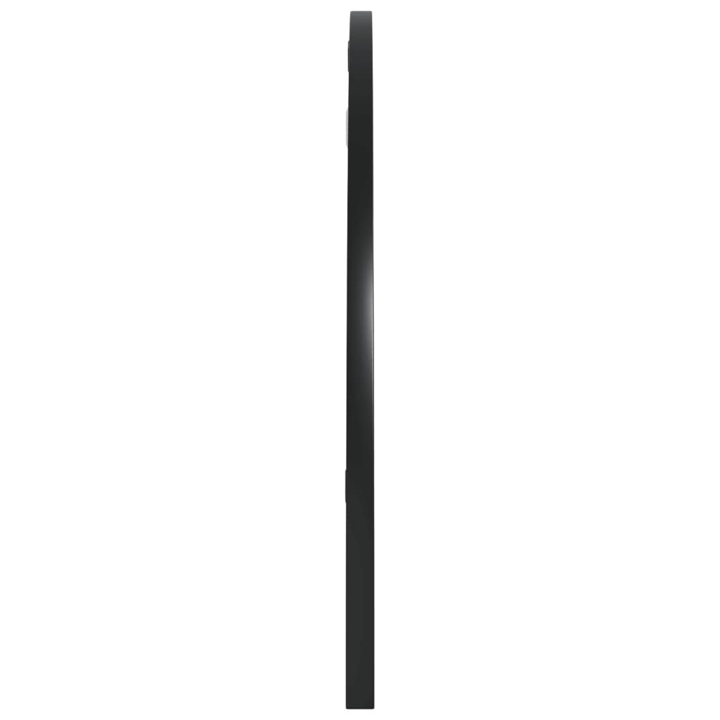 vidaXL Veggspeil svart 80x40 cm buet jern