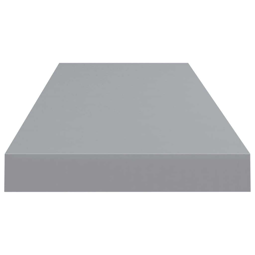 vidaXL Flytende vegghylle grå 80x23,5x3,8 cm MDF