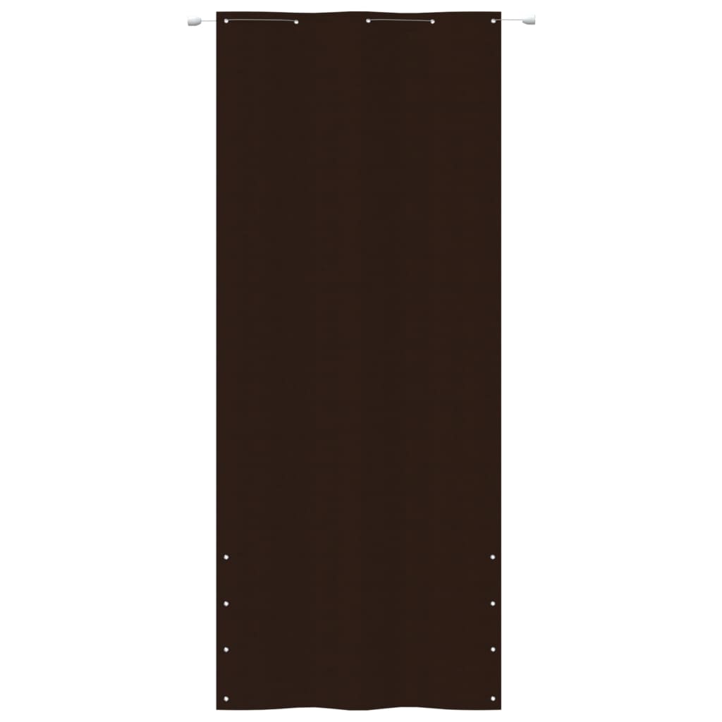 vidaXL Balkongskjerm brun 100x240 cm oxfordstoff