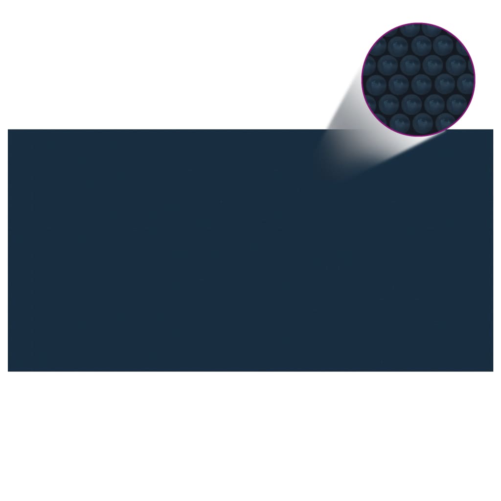 vidaXL Flytende solarduk til basseng PE 549x274 cm svart og blå