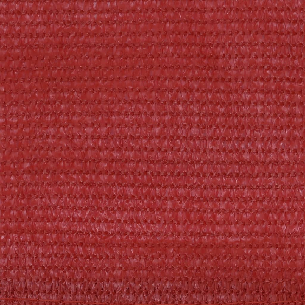 vidaXL Balkongskjerm rød 120x600 cm HDPE