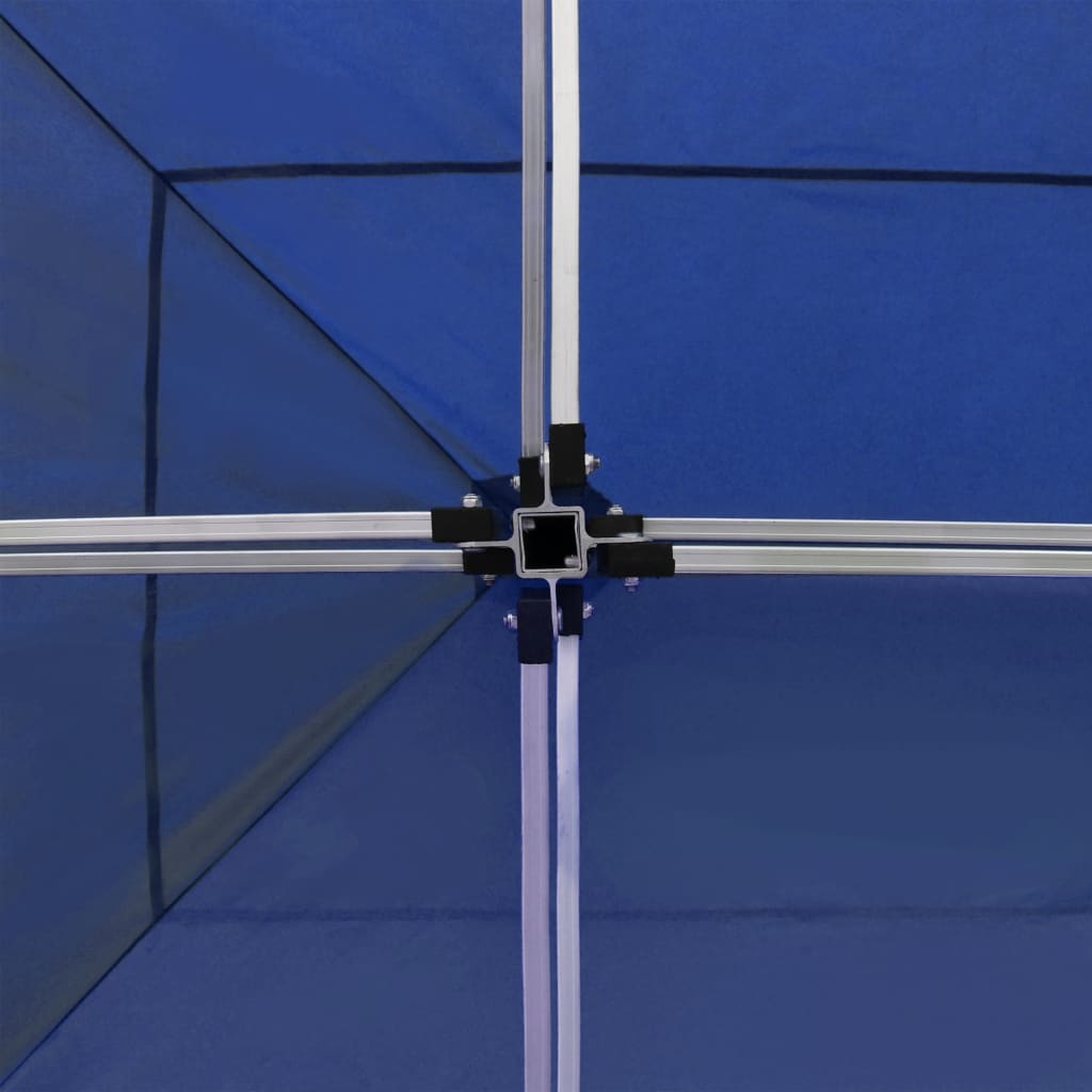 vidaXL Profesjonelt foldbart festtelt vegger aluminium 6x3 m blå