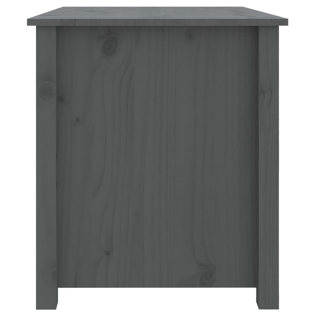 vidaXL Salongbord grå 71x49x55 cm heltre furu