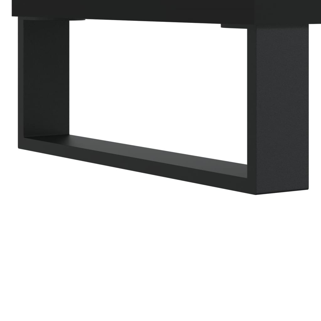 vidaXL Hifi-benk svart 121x38x48 cm konstruert tre