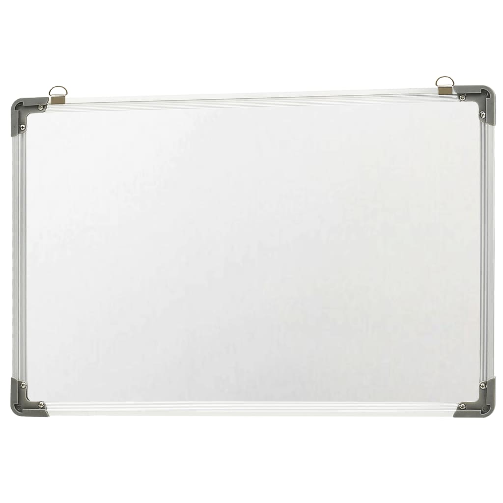 vidaXL Magnetisk tørr-viskbar tavle hvit 50x35 cm stål