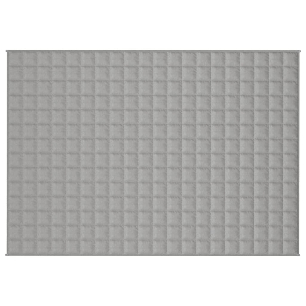 vidaXL Vektdyne grå 135x200 cm 6 kg stoff