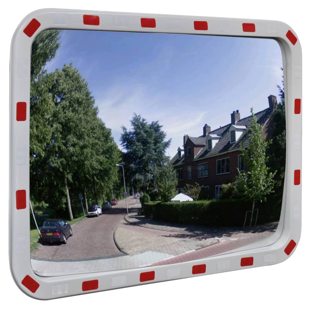 vidaXL Trafikkspeil firkantet 60 x 80 cm med reflekser