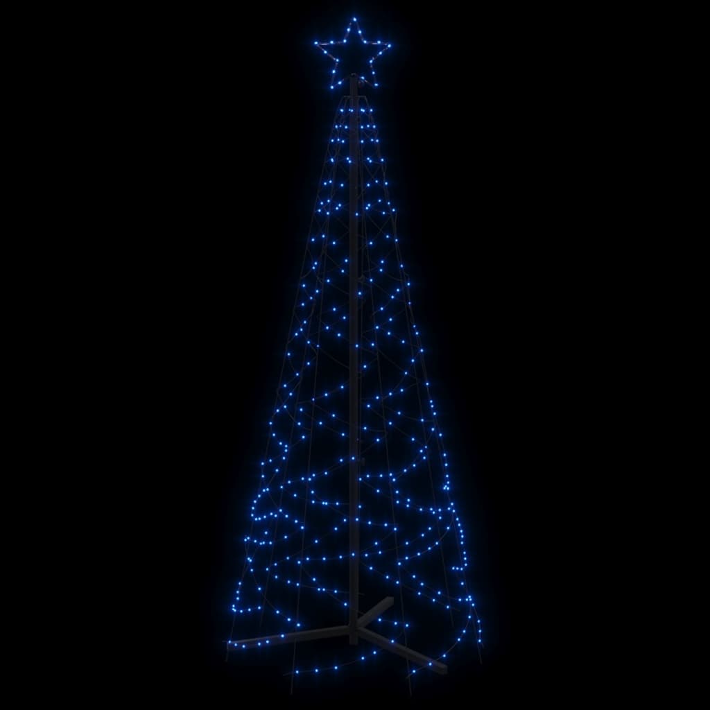 vidaXL Juletre kjegleformet blå 200 lysdioder 70x180 cm