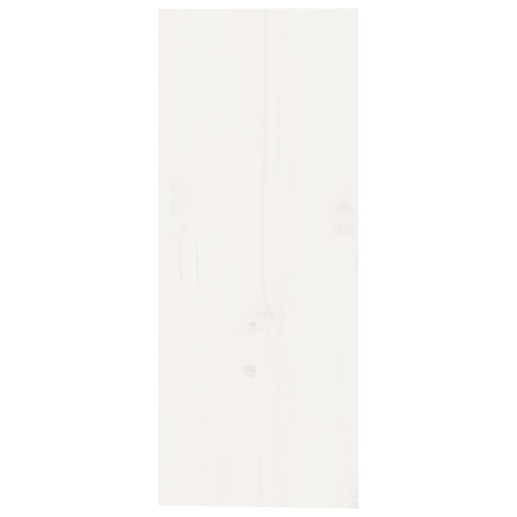 vidaXL Vinhylle hvit 62x25x62 cm heltre furu