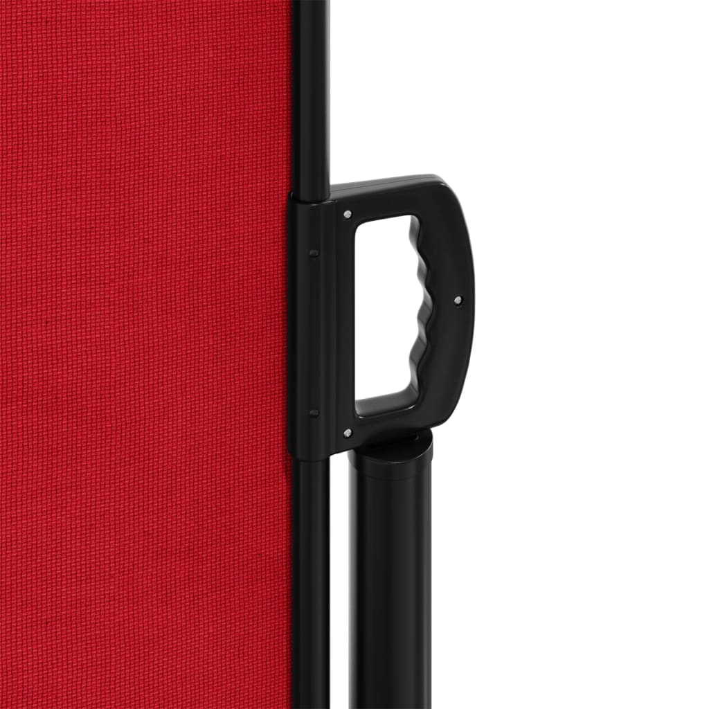vidaXL Uttrekkbar sidemarkise rød 120x500 cm