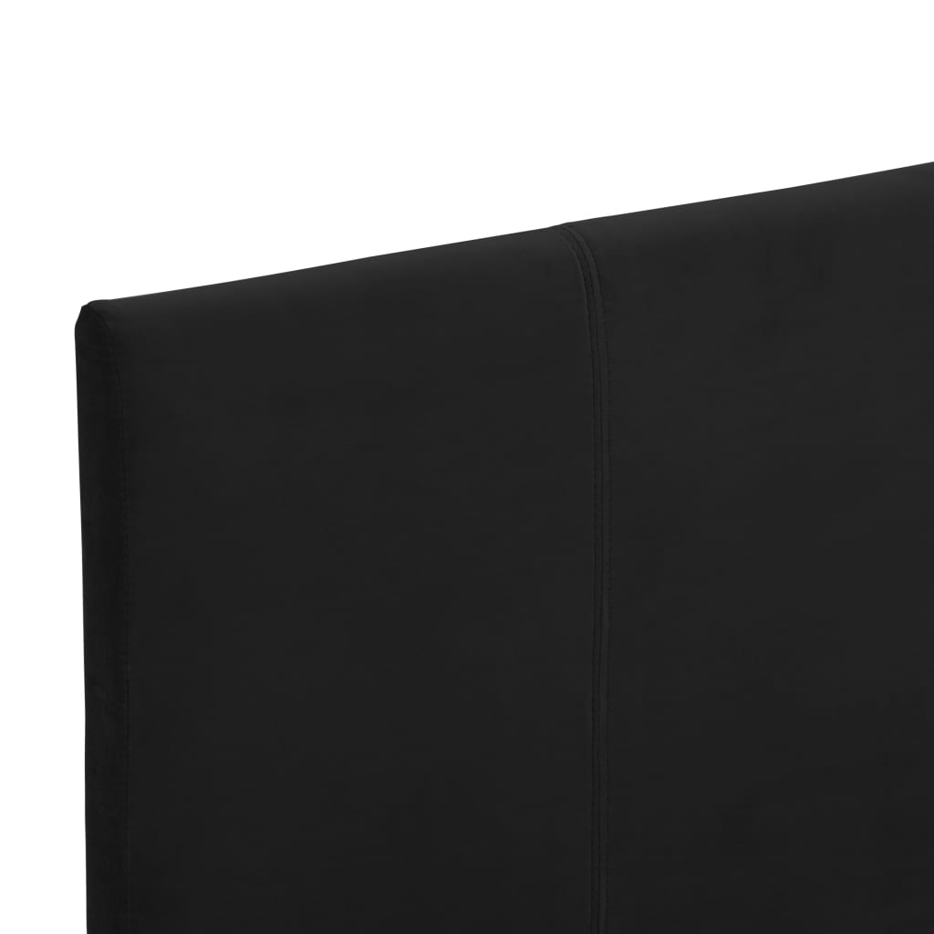 vidaXL Sengeramme svart stoff 90x200 cm