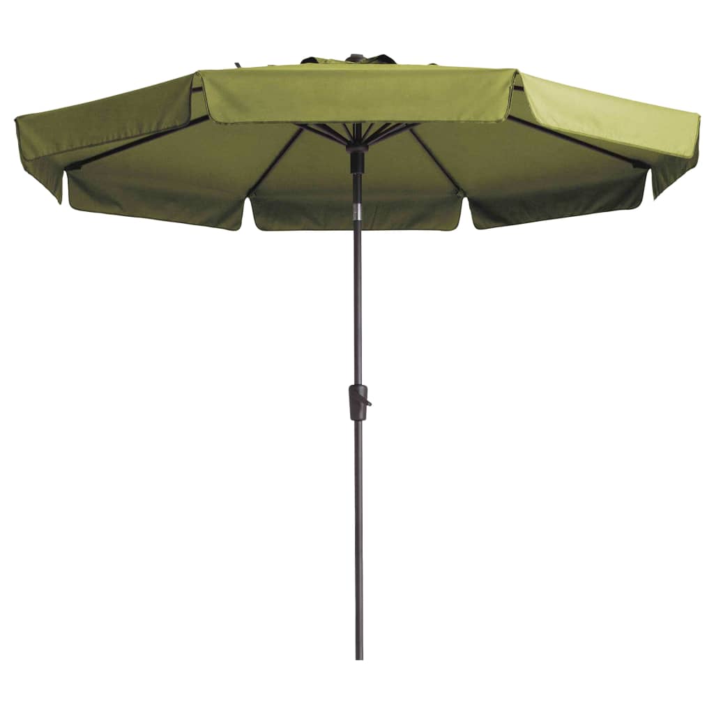 Madison Parasoll Flores Luxe 300 cm rund salviegrønn