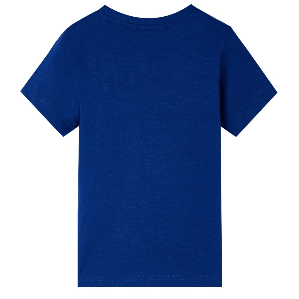 T-skjorte for barn med korte ermer mørkeblå 92