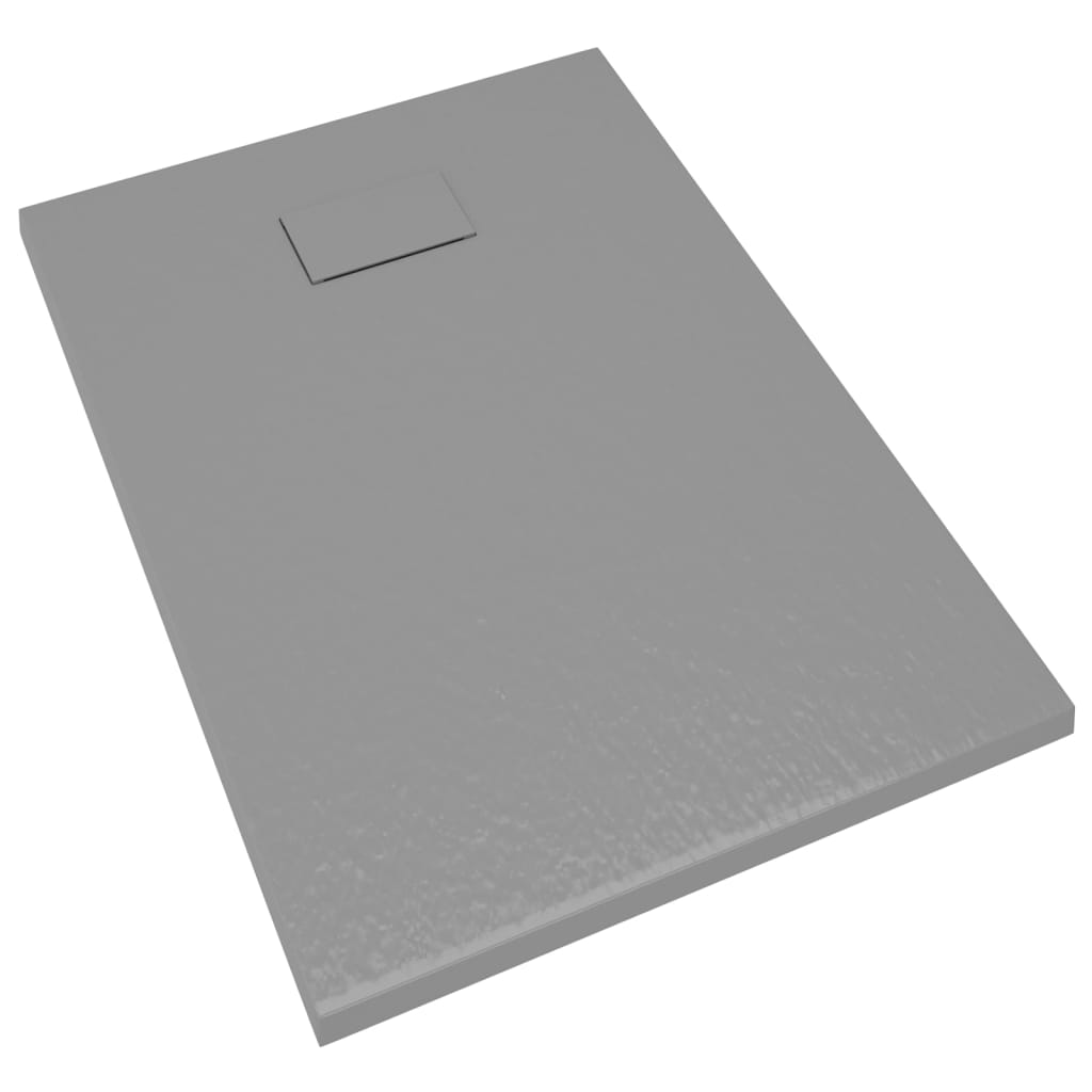 vidaXL Dusjbrett SMC grå 100x70 cm