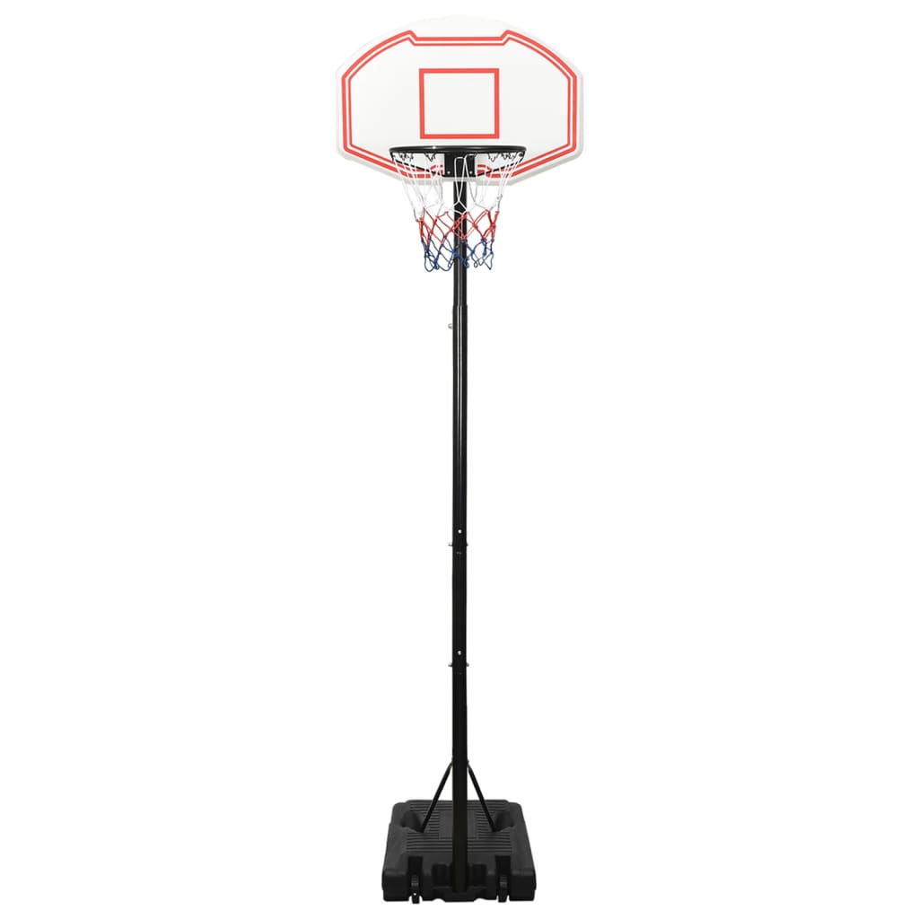 vidaXL Basketballstativ hvit 282-352 cm polyeten