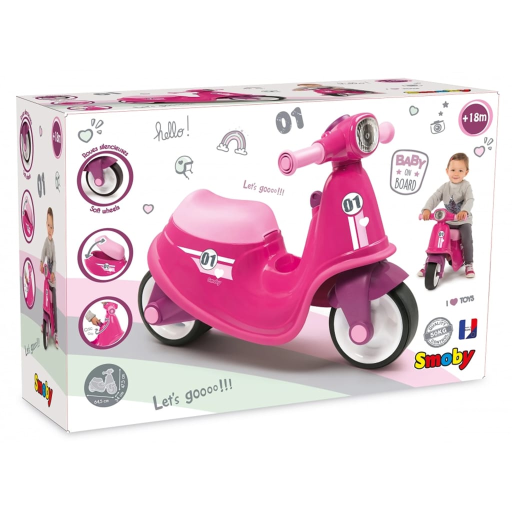 Smoby Lekescooter rosa