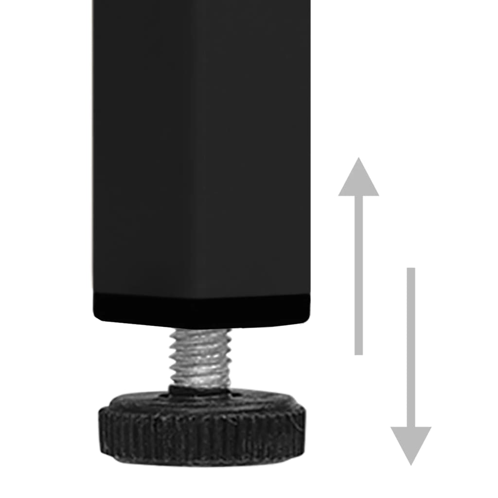 vidaXL Oppbevaringsskap svart 42,5x35x101,5 cm stål