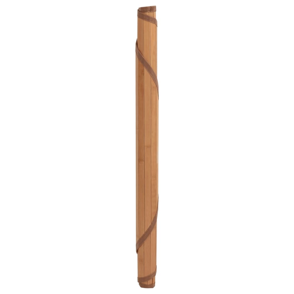 vidaXL Teppe rund naturell 60 cm bambus