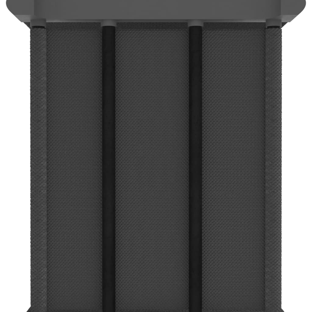 vidaXL Displayhylle med 15 kuber grå 103x30x175,5 cm stoff