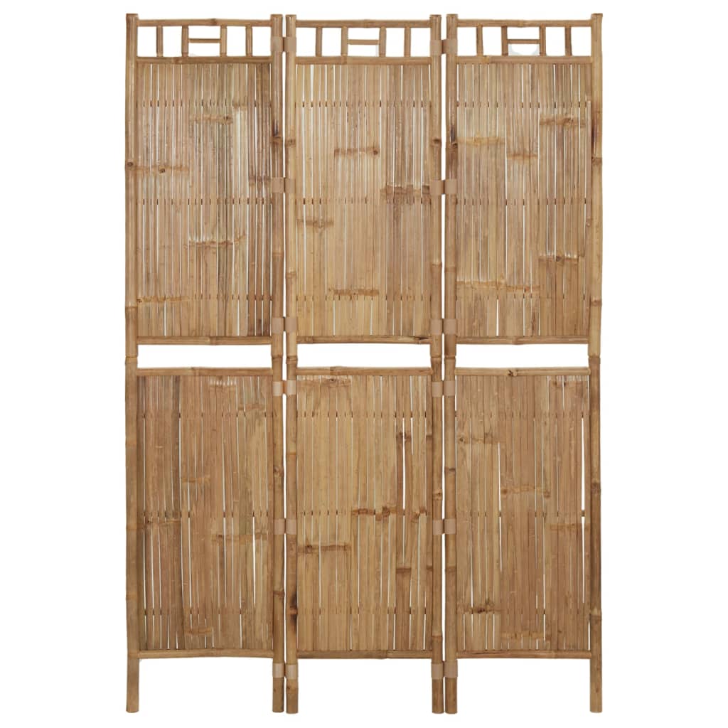vidaXL Romdeler 3 paneler bambus 120x180 cm