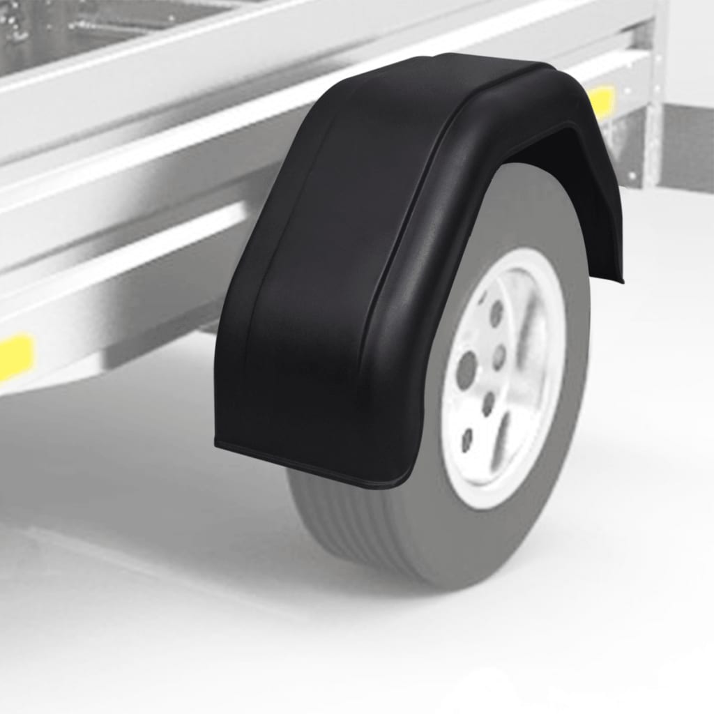 2 stk hjulskjermer/skvettlapper for trailerhjul 220 x 760 mm