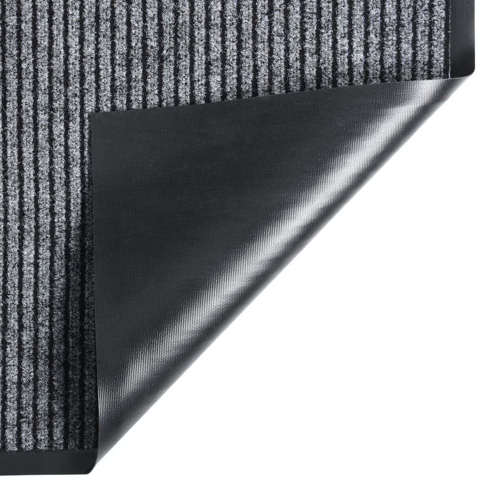 vidaXL Dørmatte stripet grå 80x120 cm
