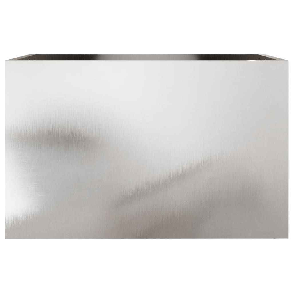 vidaXL Plantekasse sølv 62x40x39 cm rustfritt stål